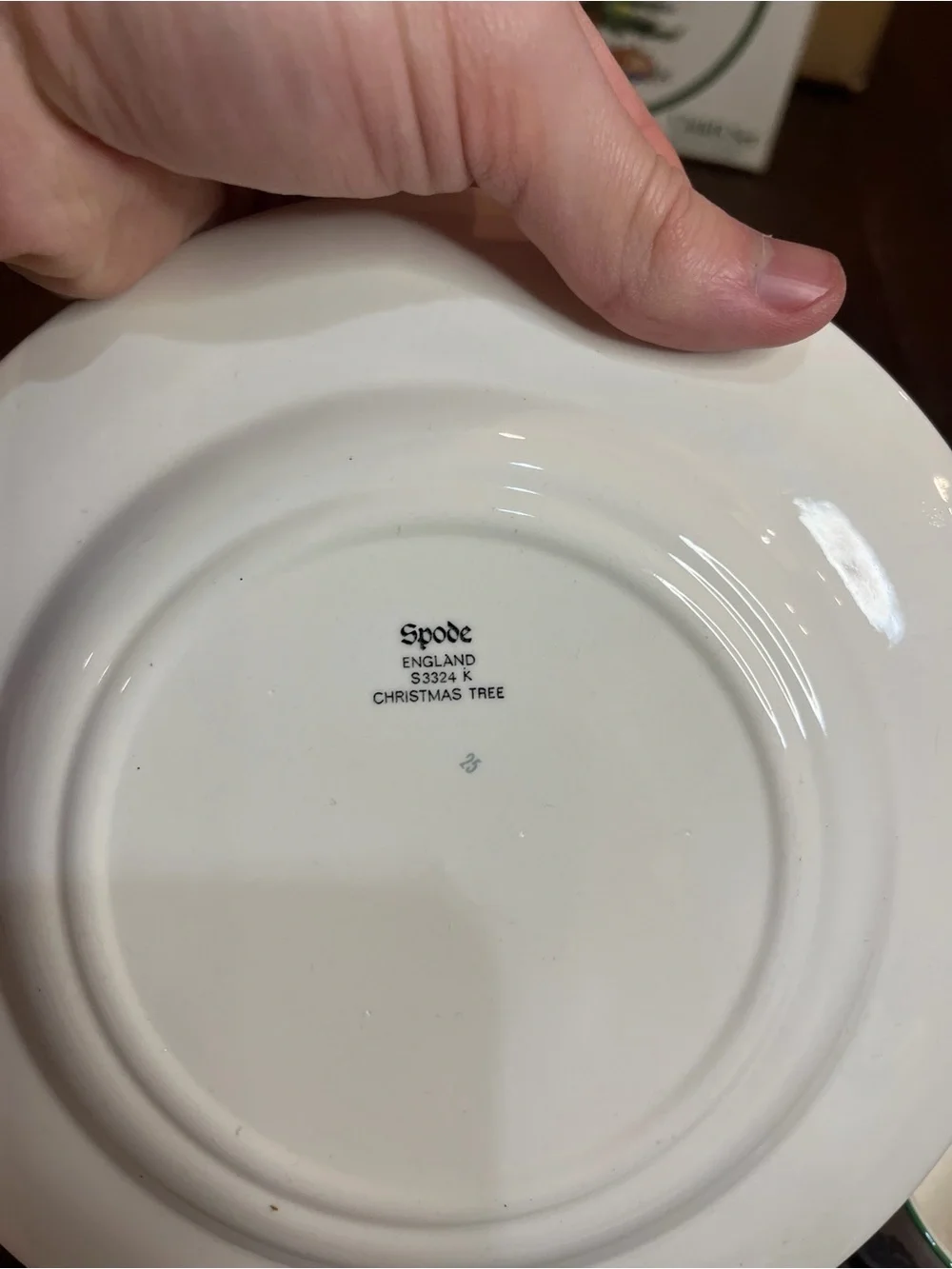 Spode Christmas Tree 3-Piece Tea Cup and Plate / Saucer Set Buffet Dinnerware